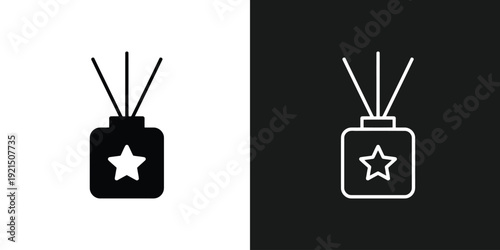 An old television set with antennae and a star symbol on the screen is displayed against a contrasting white and black background, viewed from the front.