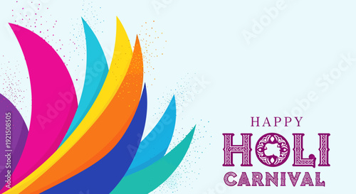 Colorful Abstract Designs Celebrating Holi Carnival