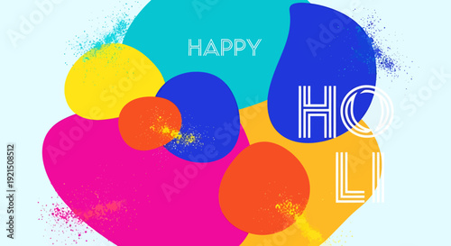 Colorful Happy Holiday Chevron Pattern with Text