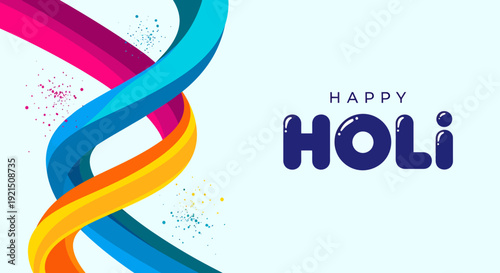 Colorful Holi Festival Celebration with Vibrant Powder Streams