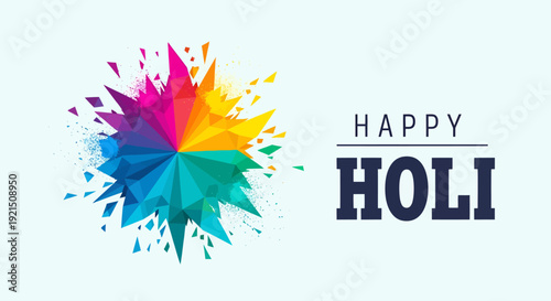 Vibrant Holi Festival Splash of Color Celebration