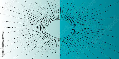 An abstract 3d blue binary code tunnel illustration with motion light patterns creating a digital cyberspace network background for computer software and internet data technology design