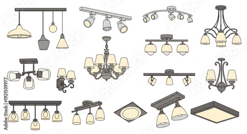 Various Modern Light Fixtures Designs.
