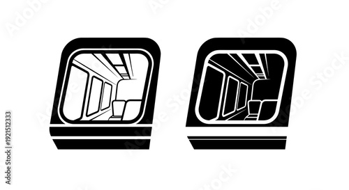 Subway train interior