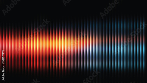 Abstract background of vertical glowing lines in shades of red, orange, and yellow, with a warm, fiery effect