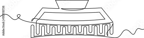 one line art Claw Clip vector illustration. line art, one continuous line, simple, hand drawn and sketch style. for icons, symbols, signs or logos. PNG