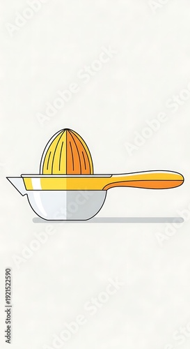 Manual orange juicer kitchen tool.