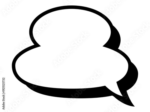 speech bubbles with shadow collection, vector frame sticker, flat message box, blank chat box element, frame border, banner