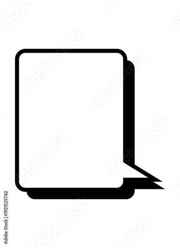 speech bubbles with shadow collection, vector frame sticker, flat message box, blank chat box element, frame border, banner