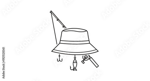 Vintage Pith Helmet with Feathers and Ornaments.