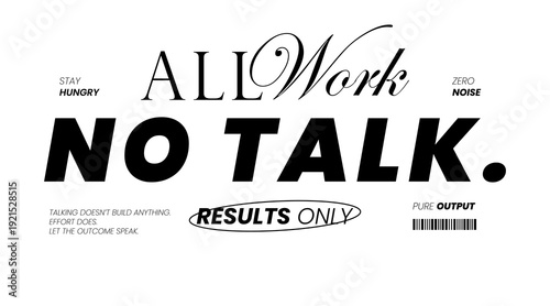 Urban Minimalist Fashion Typography. Slogan typography for casual, retro, and streetwear styles. For screen printing on oversized t-shirts and jackets.