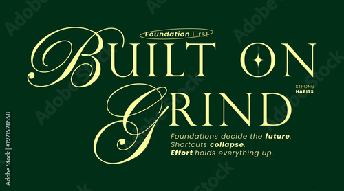 Urban Minimalist Fashion Typography. Slogan typography for casual, retro, and streetwear styles. For screen printing on oversized t-shirts and jackets.