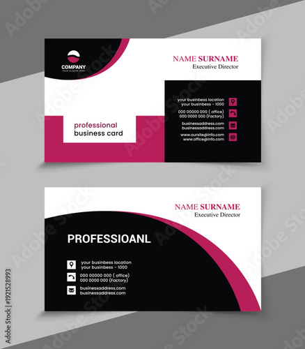 official professional Modern Business Card design