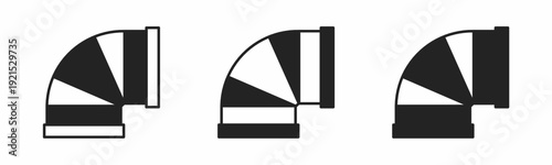 Ventilation icon on white background. Vector logo ventilation illustration.