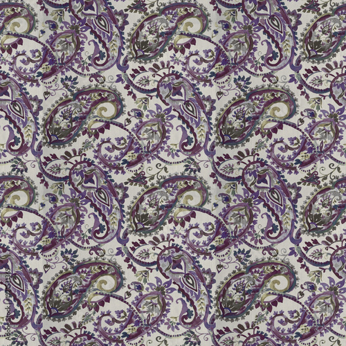 Seamless Colorful tie dye shibori print. Seamless hand drawn batik pattern.Rug textured background. Modern batik wallpaper tile. Watercolor pattern for fabric, clothes, wallpaper. Ethnic design.