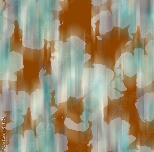 Seamless Colorful tie dye shibori print. Seamless hand drawn batik pattern.Rug textured background. Modern batik wallpaper tile. Watercolor pattern for fabric, clothes, wallpaper. Ethnic design.