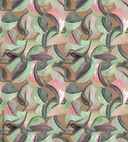 Seamless Colorful tie dye shibori print. Seamless hand drawn batik pattern.Rug textured background. Modern batik wallpaper tile. Watercolor pattern for fabric, clothes, wallpaper. Ethnic design.