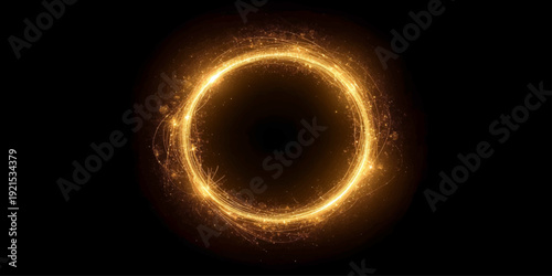 A fiery number eight and zero glow like a solar eclipse against the dark galaxy, creating a stellar circular design that radiates through the black space of the burning universe