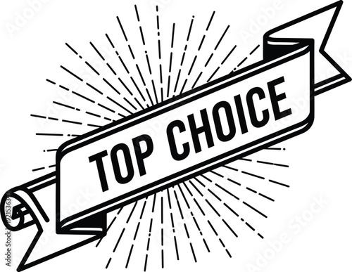 Top choice promotional banner graphic