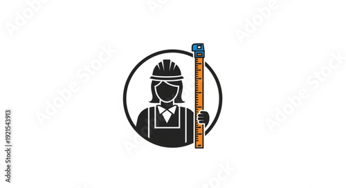 Welder Icon with Welding Torch.