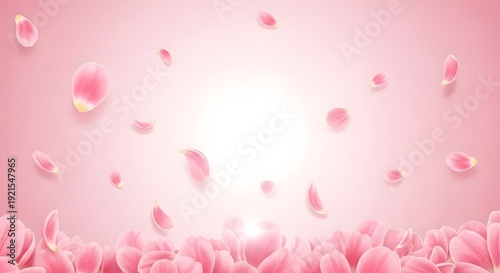 Happy mother's day wishes with beautiful pink roses and petals background