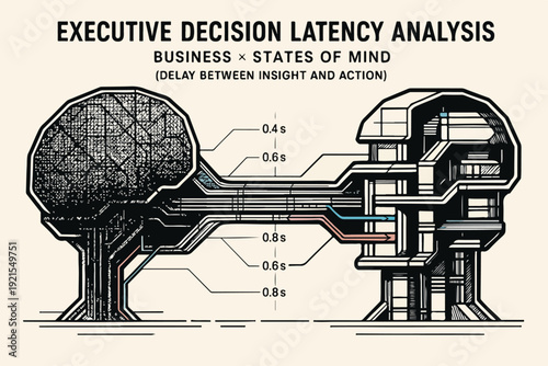 Executive Decision Latency Analysis and Strategic Insight to Action Flow illustration