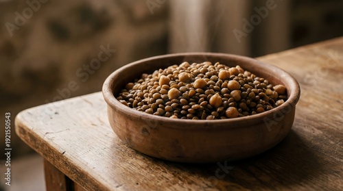 A rustic bowl of nourishing...