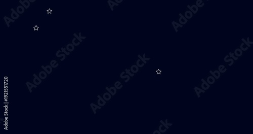 Animated background with simple stars