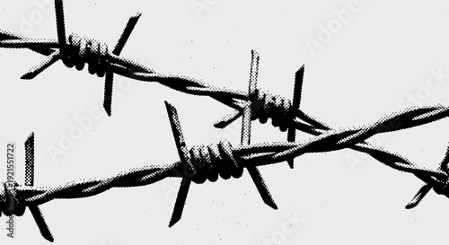 barbed wire close up, security, danger, protection, fence