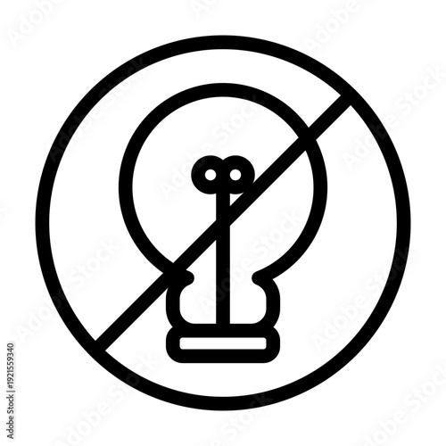 no light line icon