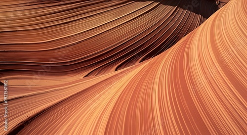 Macro wind-sculpted sandstone layers in warm terracotta tones
