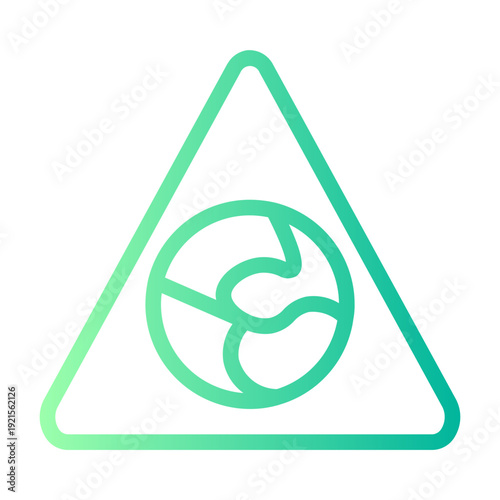 global warming gradient icon