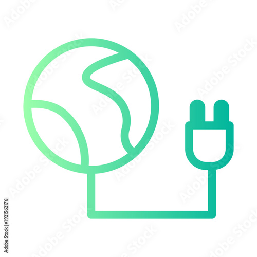 unplug gradient icon