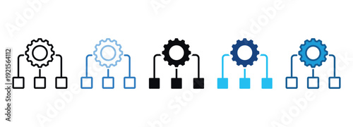 Methodology Icon Set Multiple Style Of