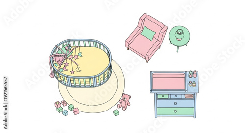 Birthday Cake and Party Hats.