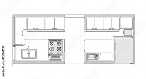Black and White Floor Plan Design.