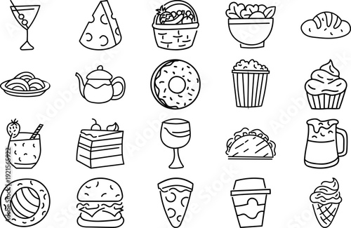 Foods and Beverages Illustration