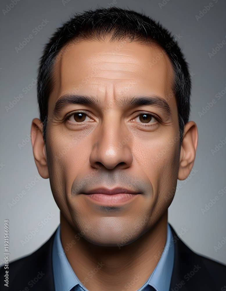 Obraz premium Confident Hispanic Business Casual Male Headshot