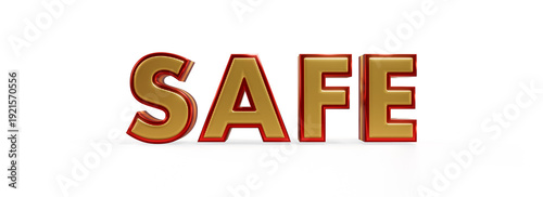 Decorative elegant Metallic 3d text 