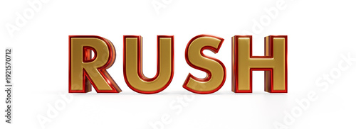 Decorative elegant Metallic 3d text 