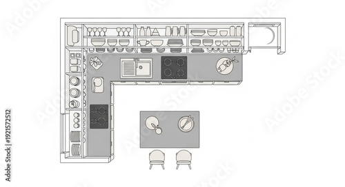 Detailed Architectural Floor Plan Diagram.