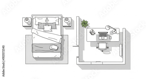 Detailed Architectural Floor Plan Diagram.