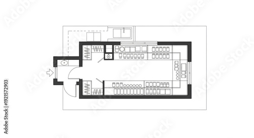Detailed Architectural Floor Plan Design.