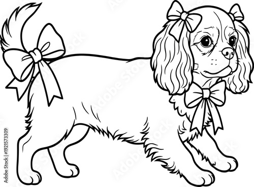 vector illustration of a puppy