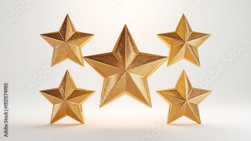 golden star on white background, five star ⭐✨, ranked rank.