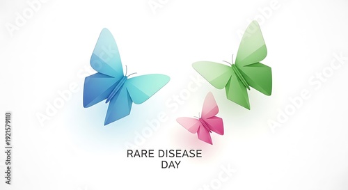 Wallpaper Mural Colorful butterflies for rare disease day awareness campaign Torontodigital.ca