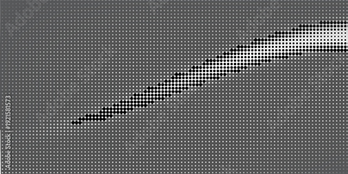 Grunge halftone gradient background. Faded grit noise texture. White and black sand wallpaper. Retro pixelated backdrop. Anime or manga style comic overlay. Vector