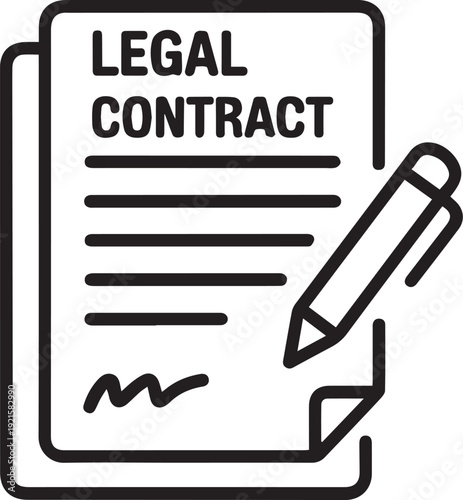 Policy line editable icon, Contain icons related to policy, law, legal, and more. Editable stroke. Vector illustration