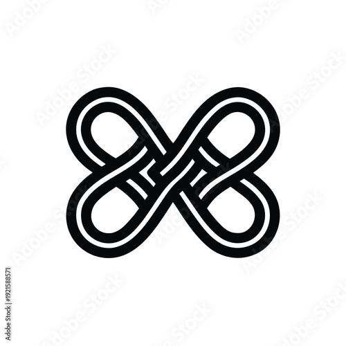 Mini resistance loop bands silhouette on white, fitness exercise set