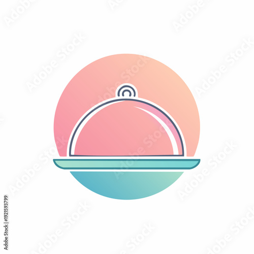 Vibrant icon representing balanced nutrition and a healthy lifestyle through a segmented circle and fresh food bowl graphic